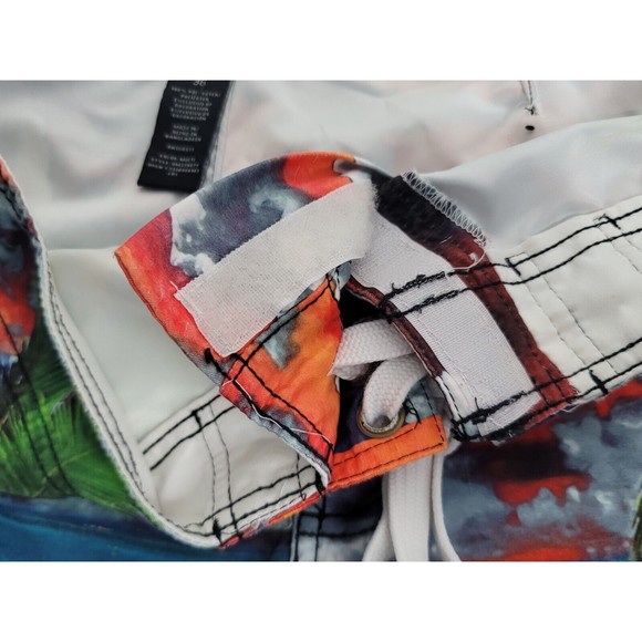 Ocean Pacific OP Mens Swim Trunks Board Shorts Size 36 Pocket Scenic Beach - Picture 4 of 6